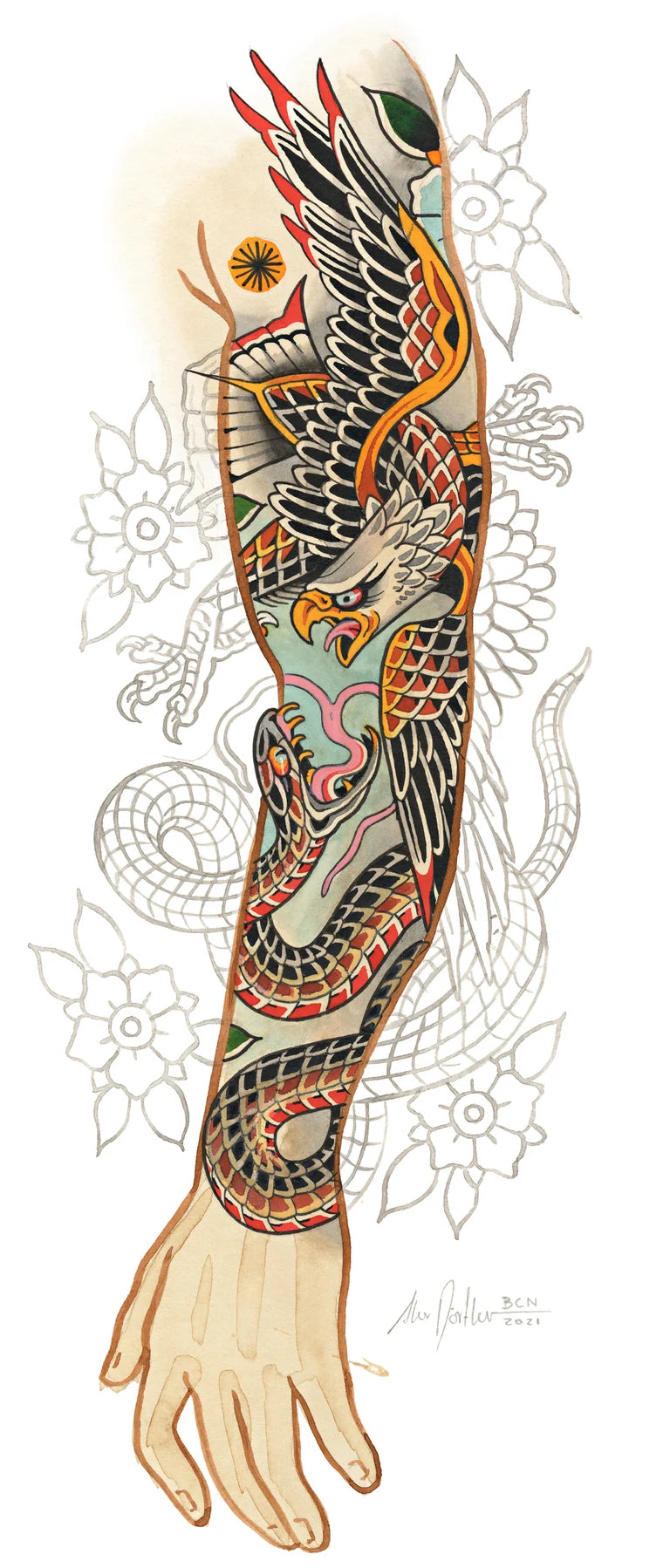 ARM / SNAKE VS. EAGLE