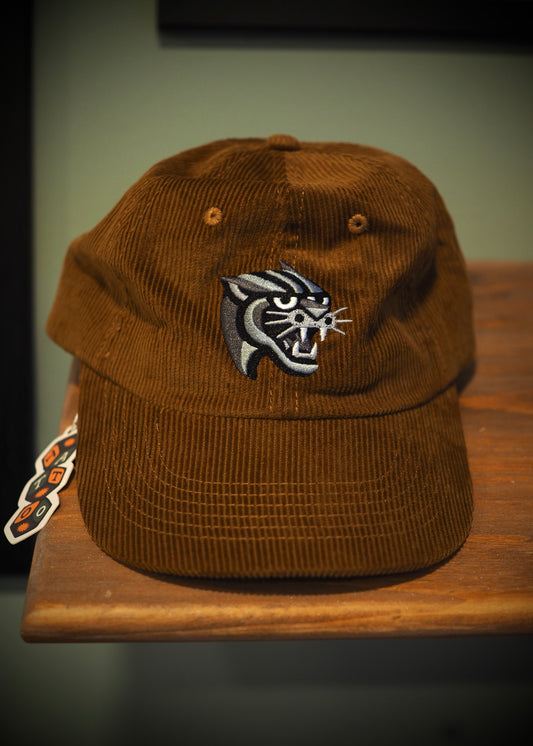 Corduroy panther cap