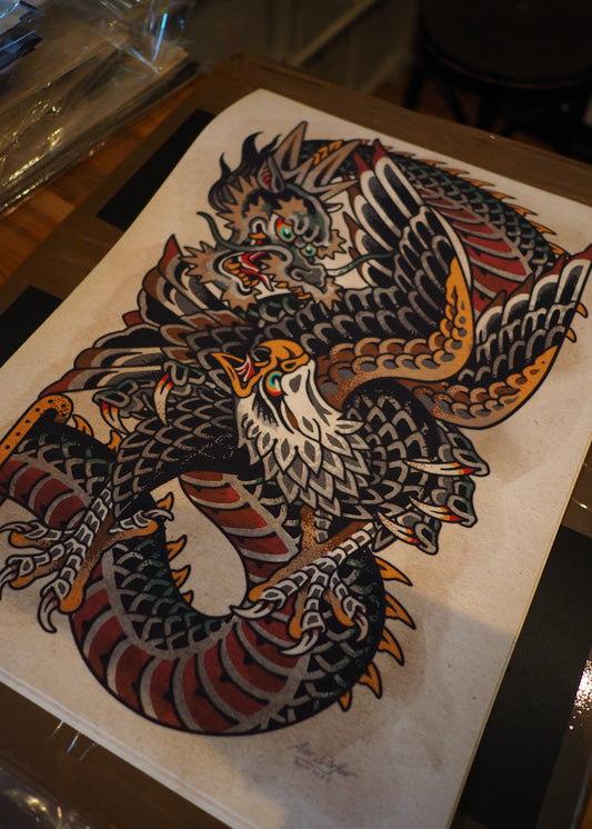 Battle Dragon / eagle print