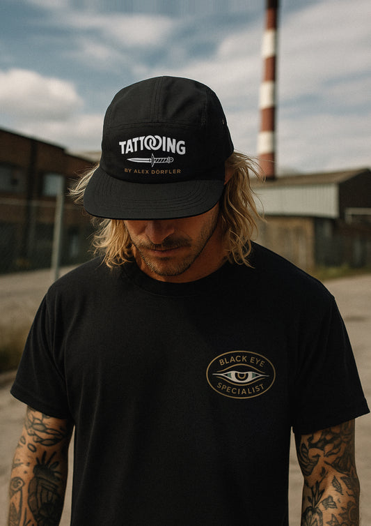 BLACK OUTDOOR CAP - DAGGER DESIGN