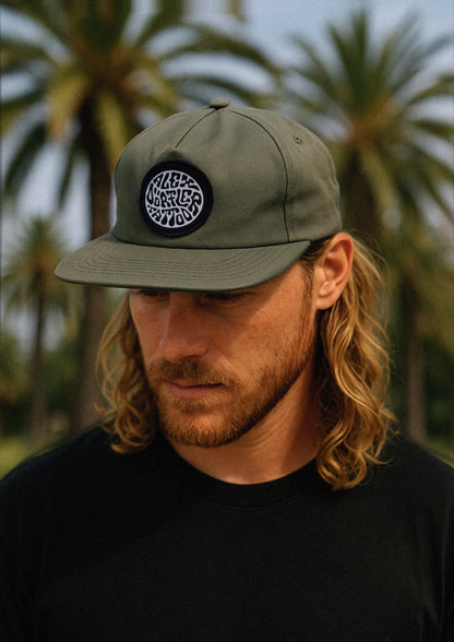 OLIVE COTTON CAP - PATCH