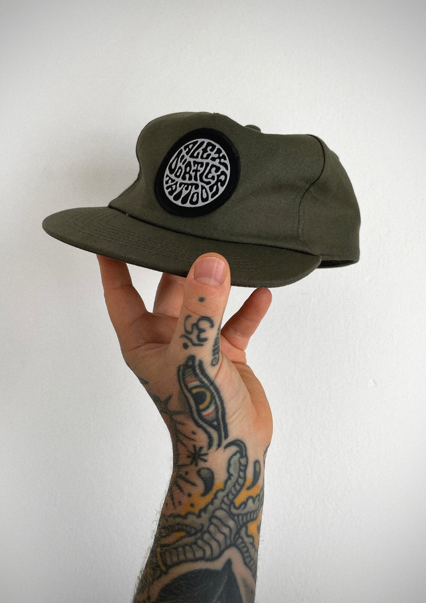 OLIVE COTTON CAP - PATCH