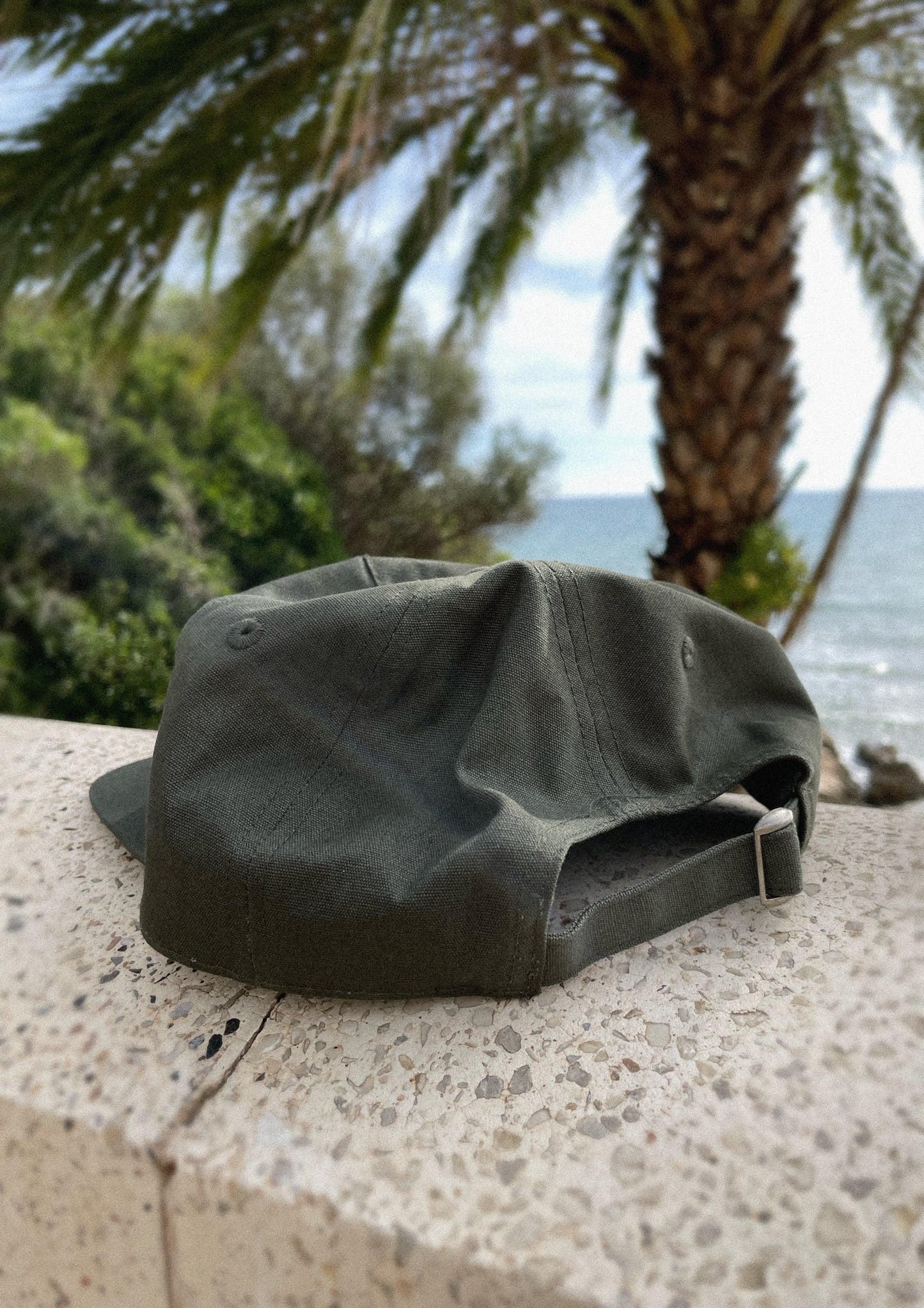 OLIVE COTTON CAP - PATCH
