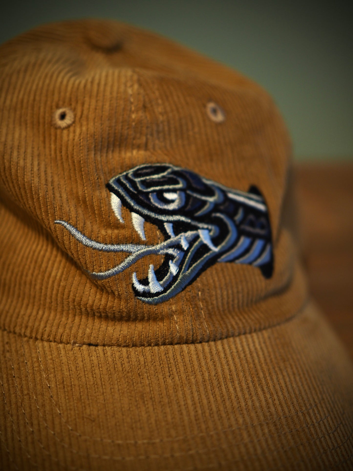 Corduroy snake cap