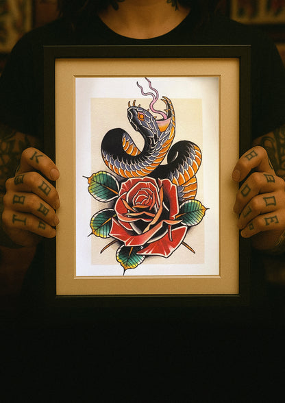 SNAKE AND ROSE