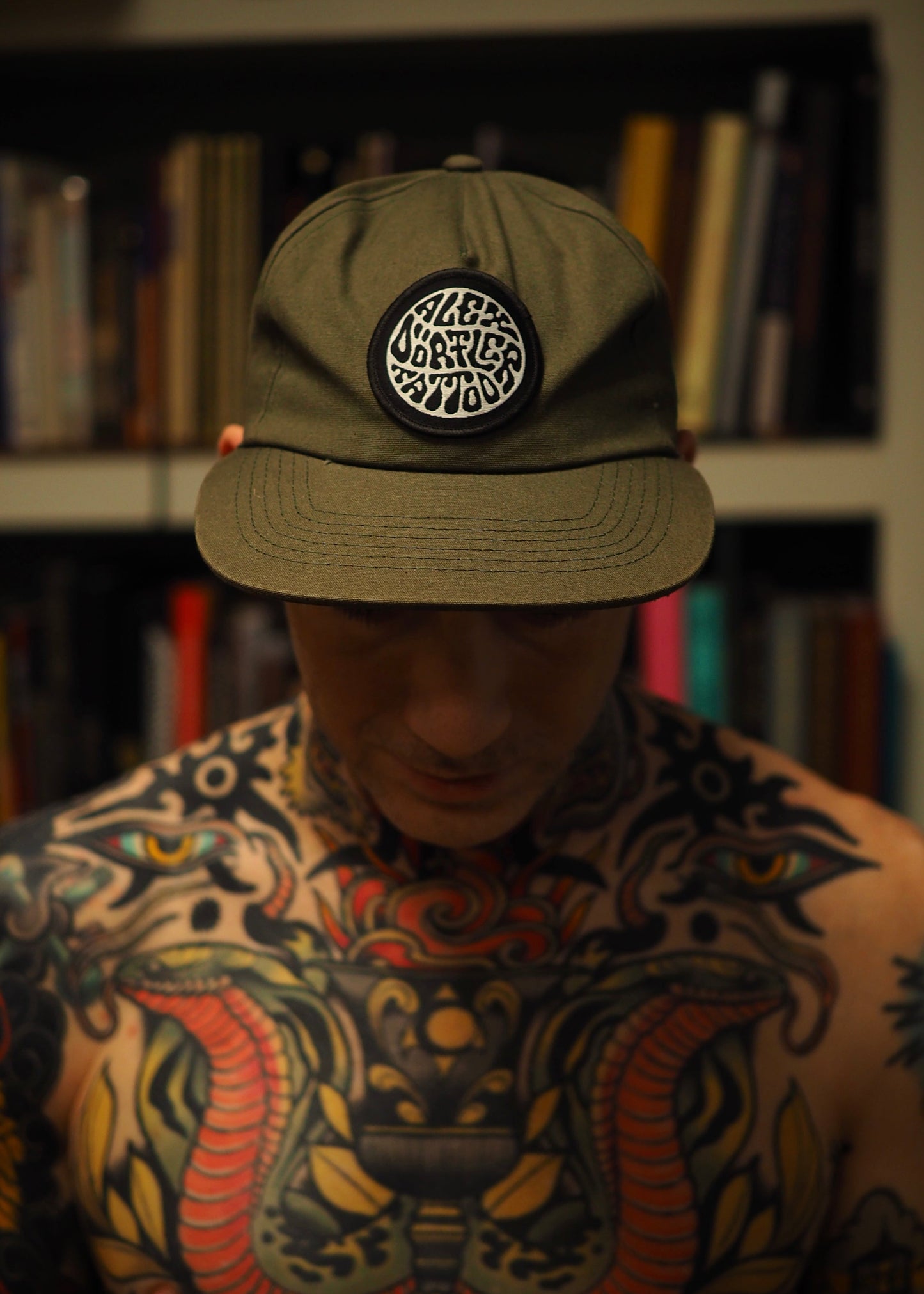 OLIVE COTTON CAP - PATCH