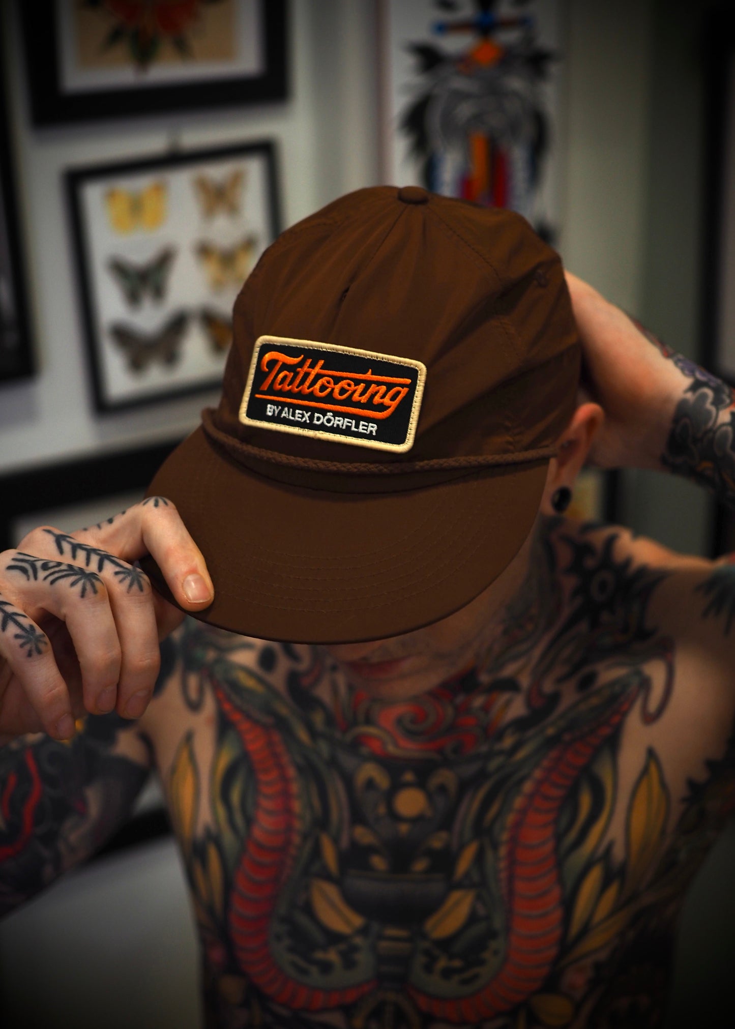Tattooing Rope Cap – Brown