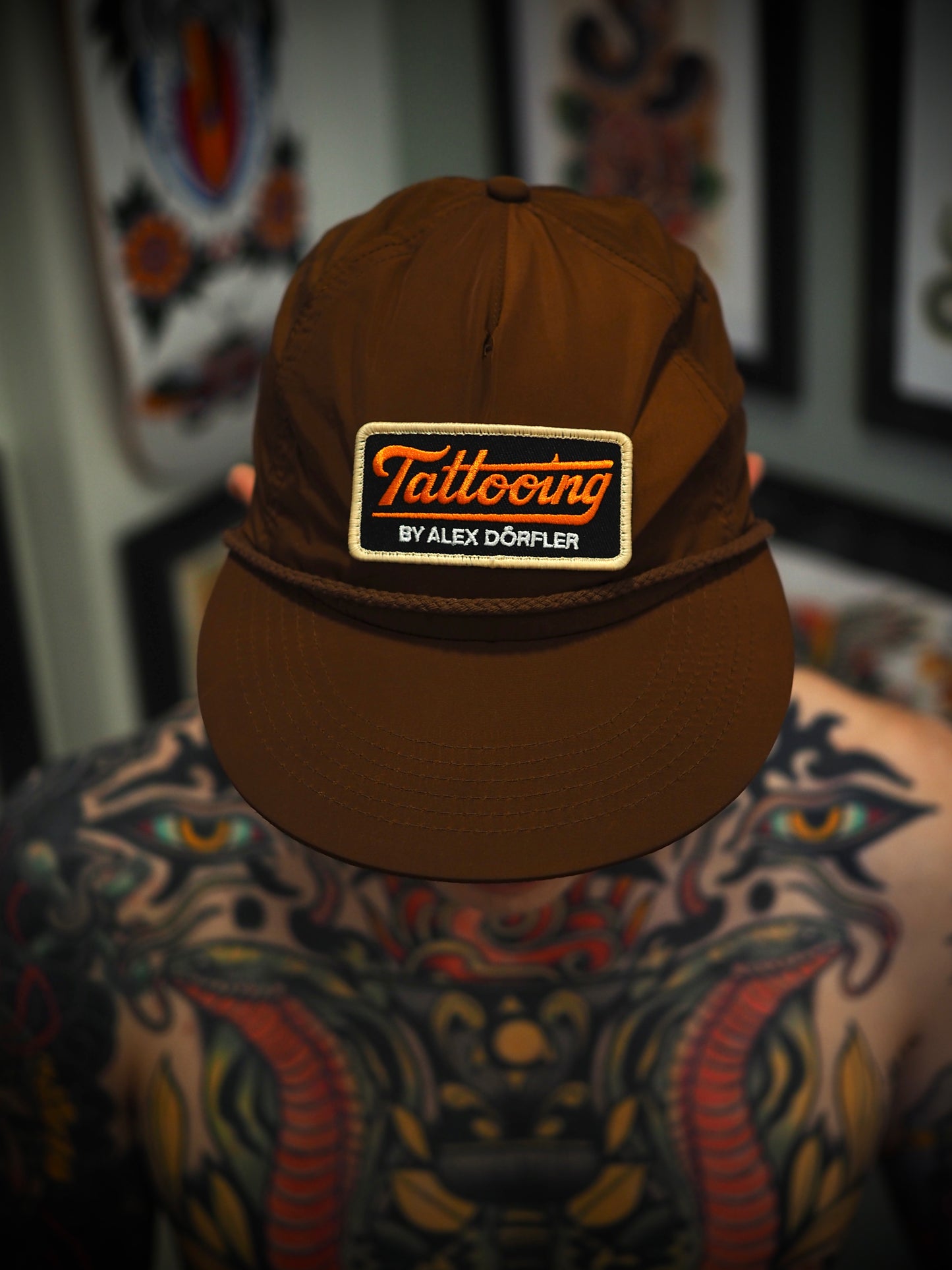 Tattooing Rope Cap – Brown