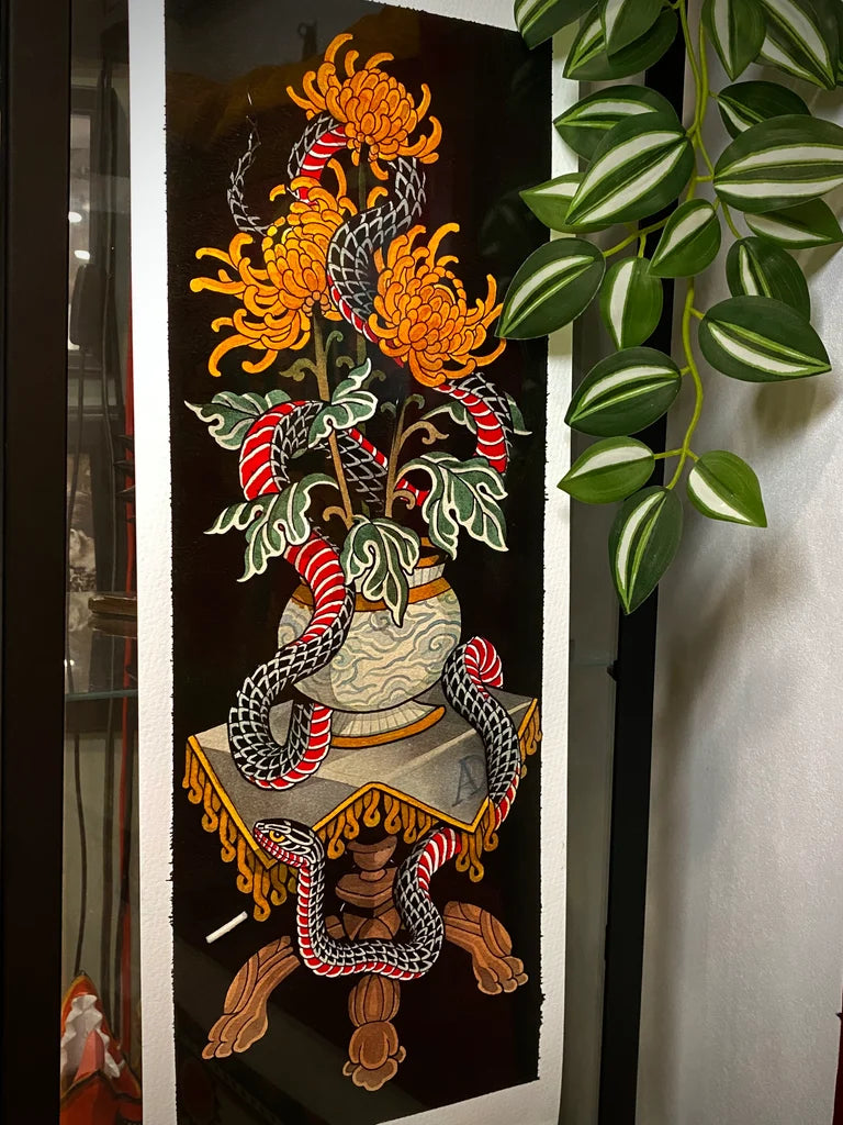 CHRYSANTHEMUM VASE