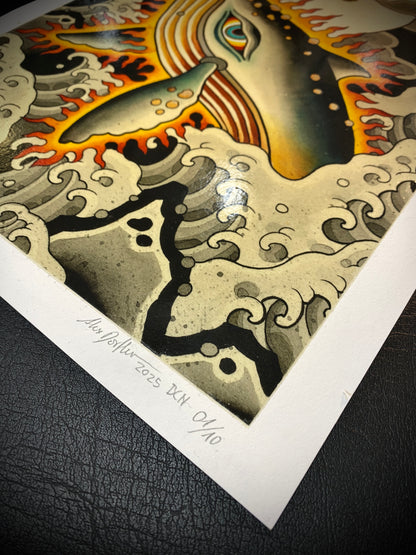 Whale print
