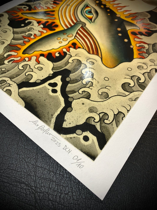 Whale print