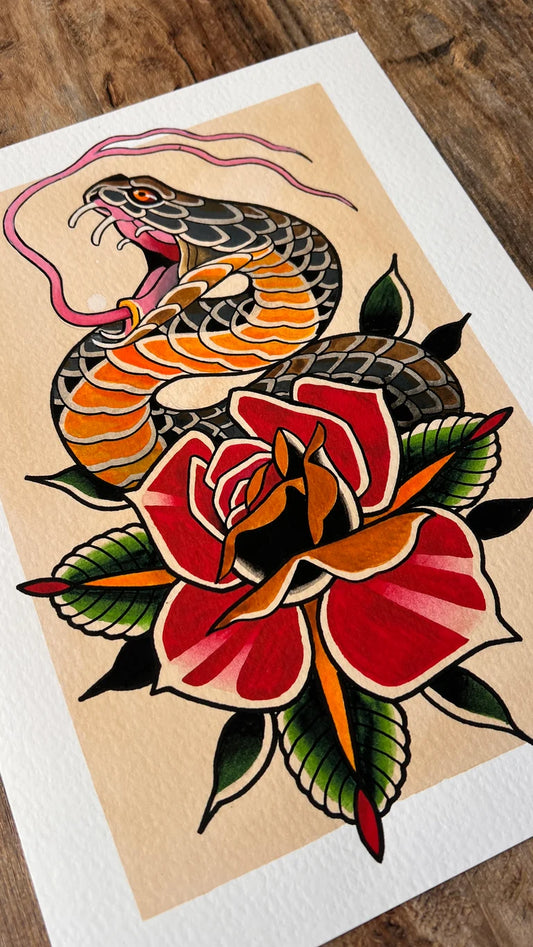 SNAKE AND ROSE /2